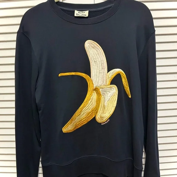 Carly Banana Crewneck Acne Banana Sweatshirt Acne Studios Banana